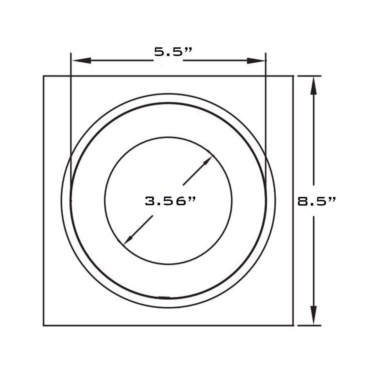 Metal-Fab Type B-Vent 3" Firestop Spacer