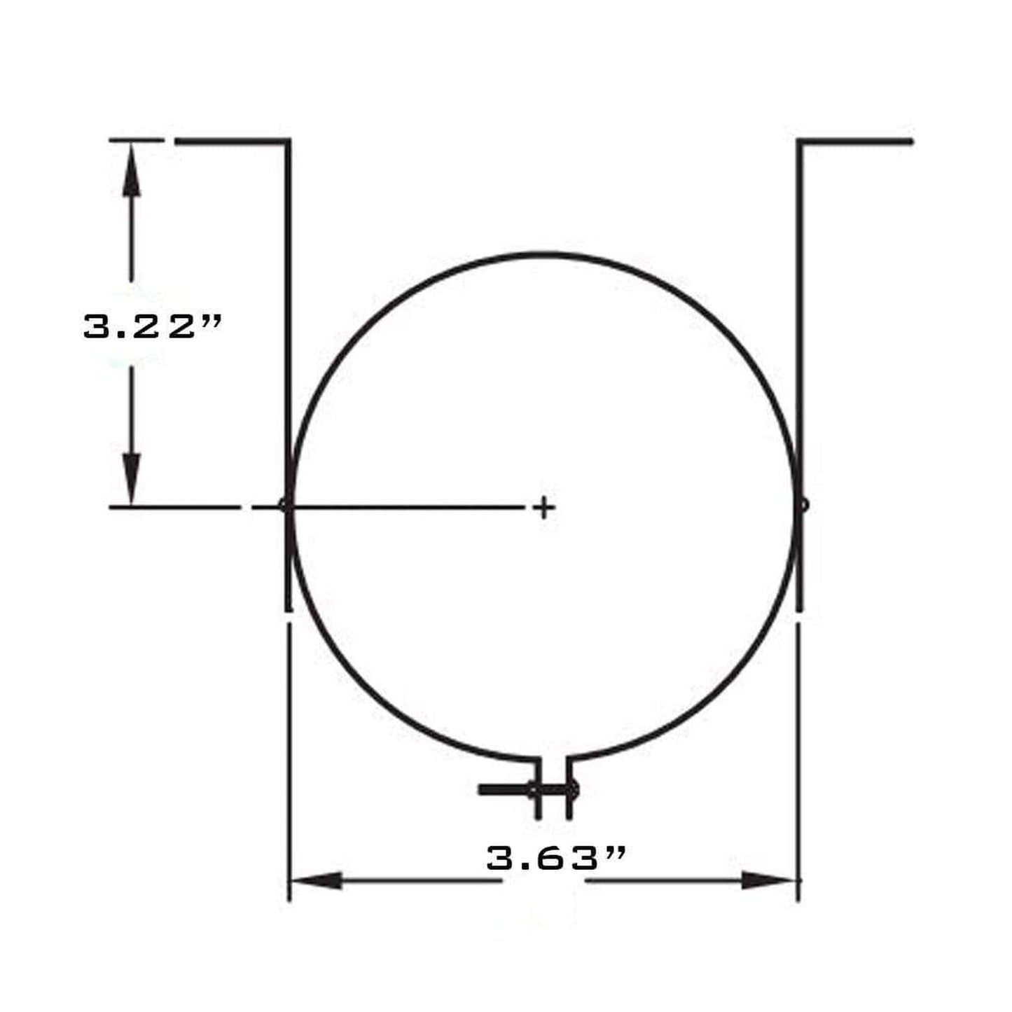 Metal-Fab Type B-Vent 3" Hanger/Wall Band