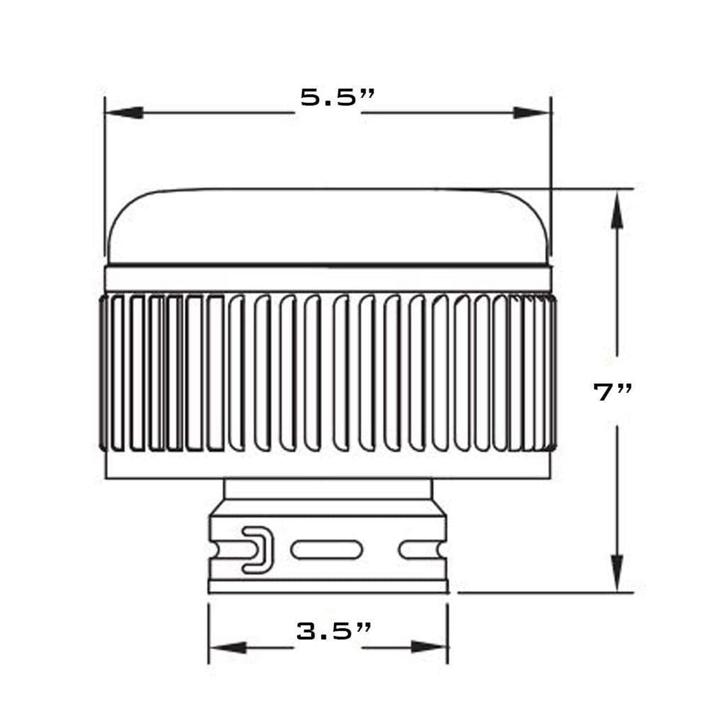Metal-Fab Type B-Vent 3" High-Performance Vent Cap