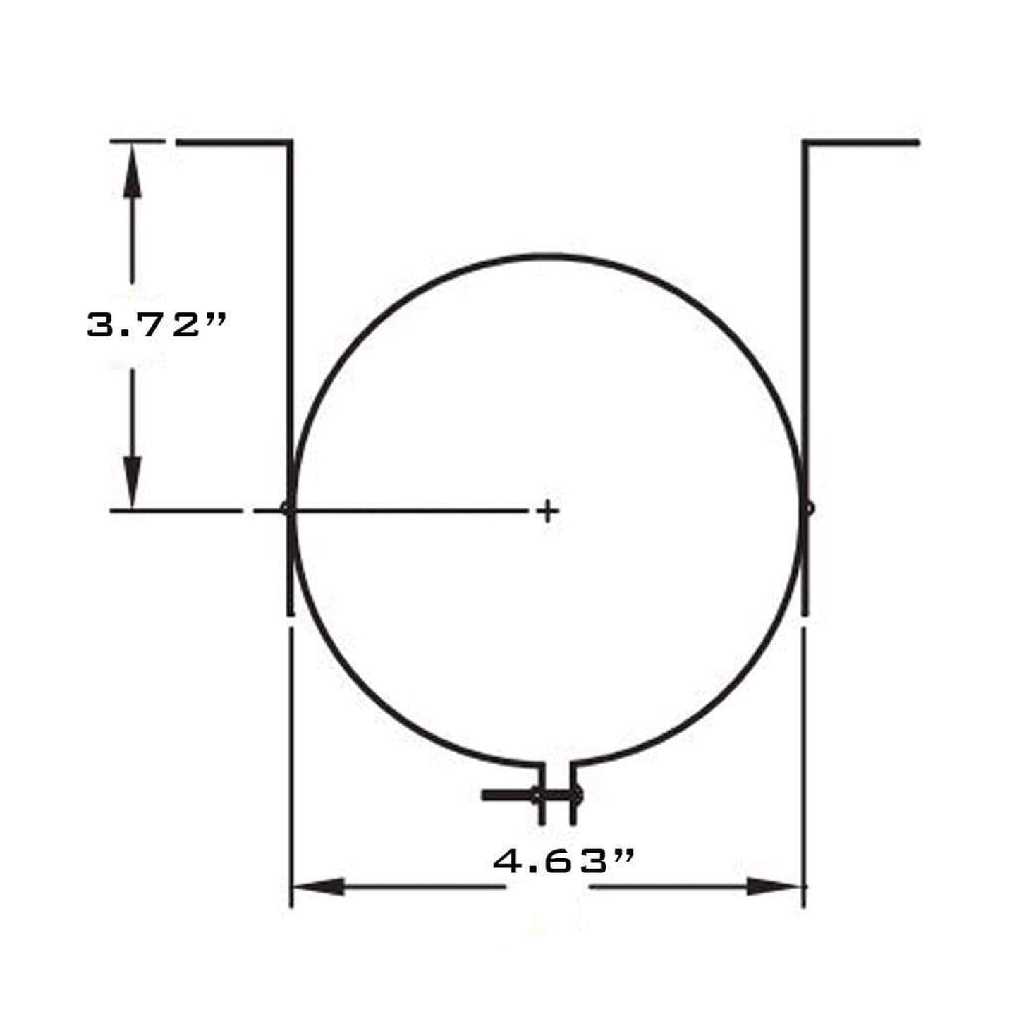 Metal-Fab Type B-Vent 4" Hanger/Wall Band