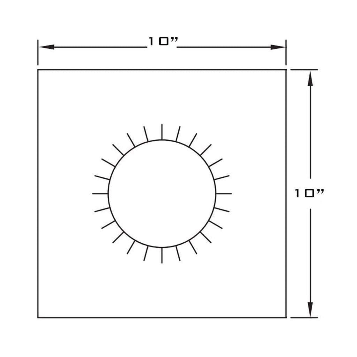 Metal-Fab Type B-Vent 4" Suregrip Vent Support Plate