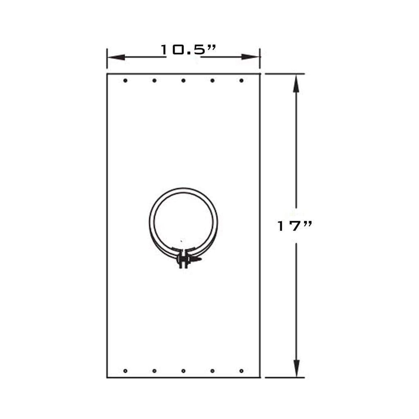 Metal-Fab Type B-Vent 5" Support Plate