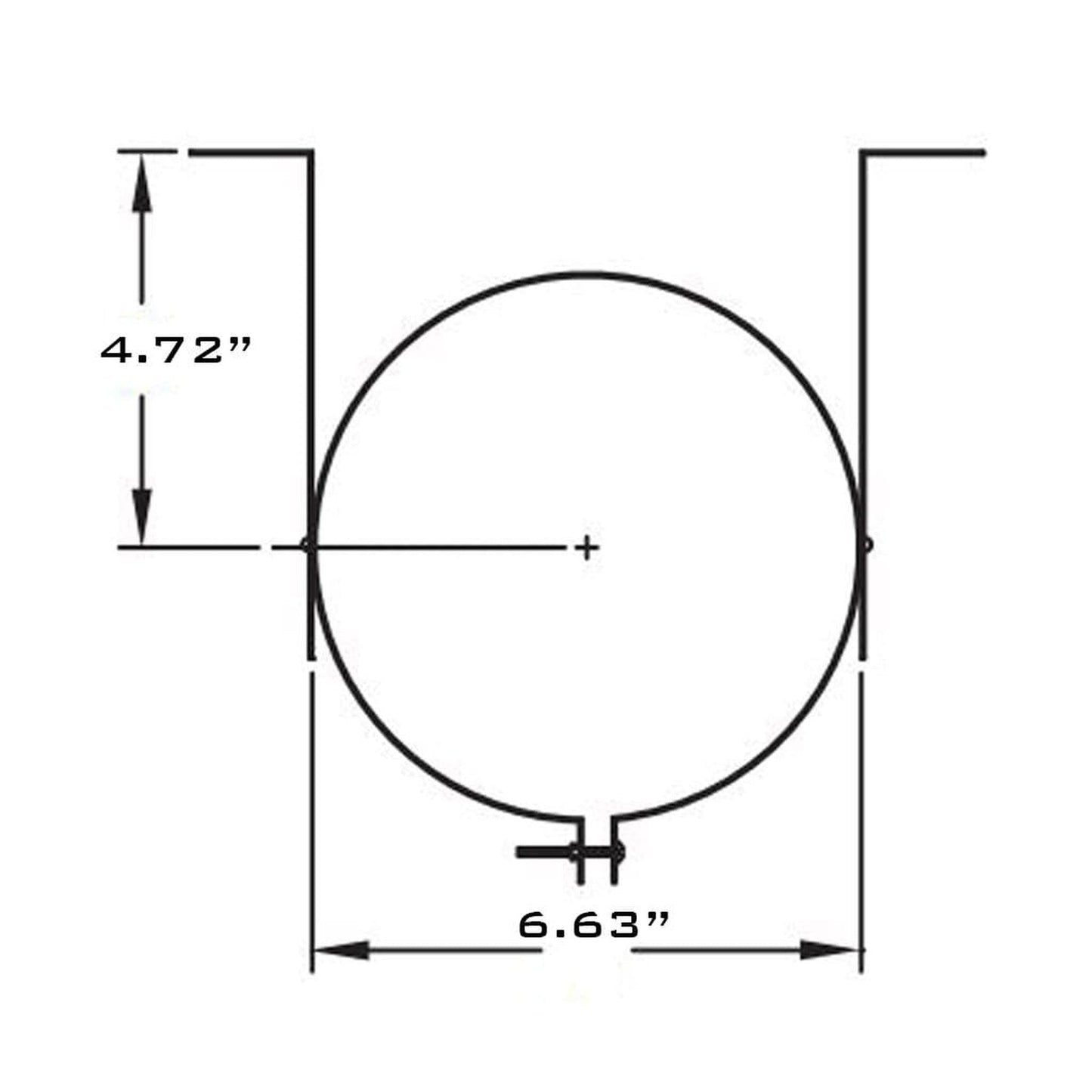 Metal-Fab Type B-Vent 6" Hanger/Wall Band