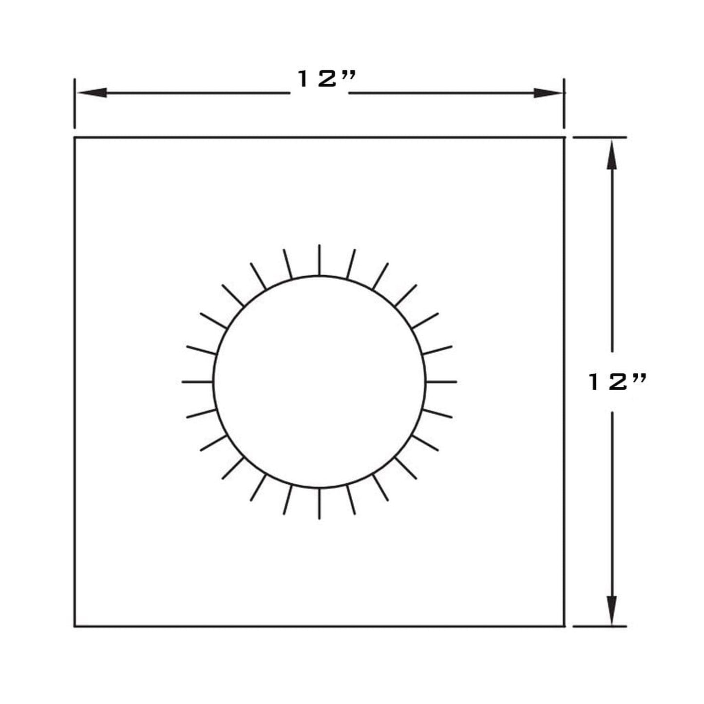 Metal-Fab Type B-Vent 6" Suregrip Vent Support Plate