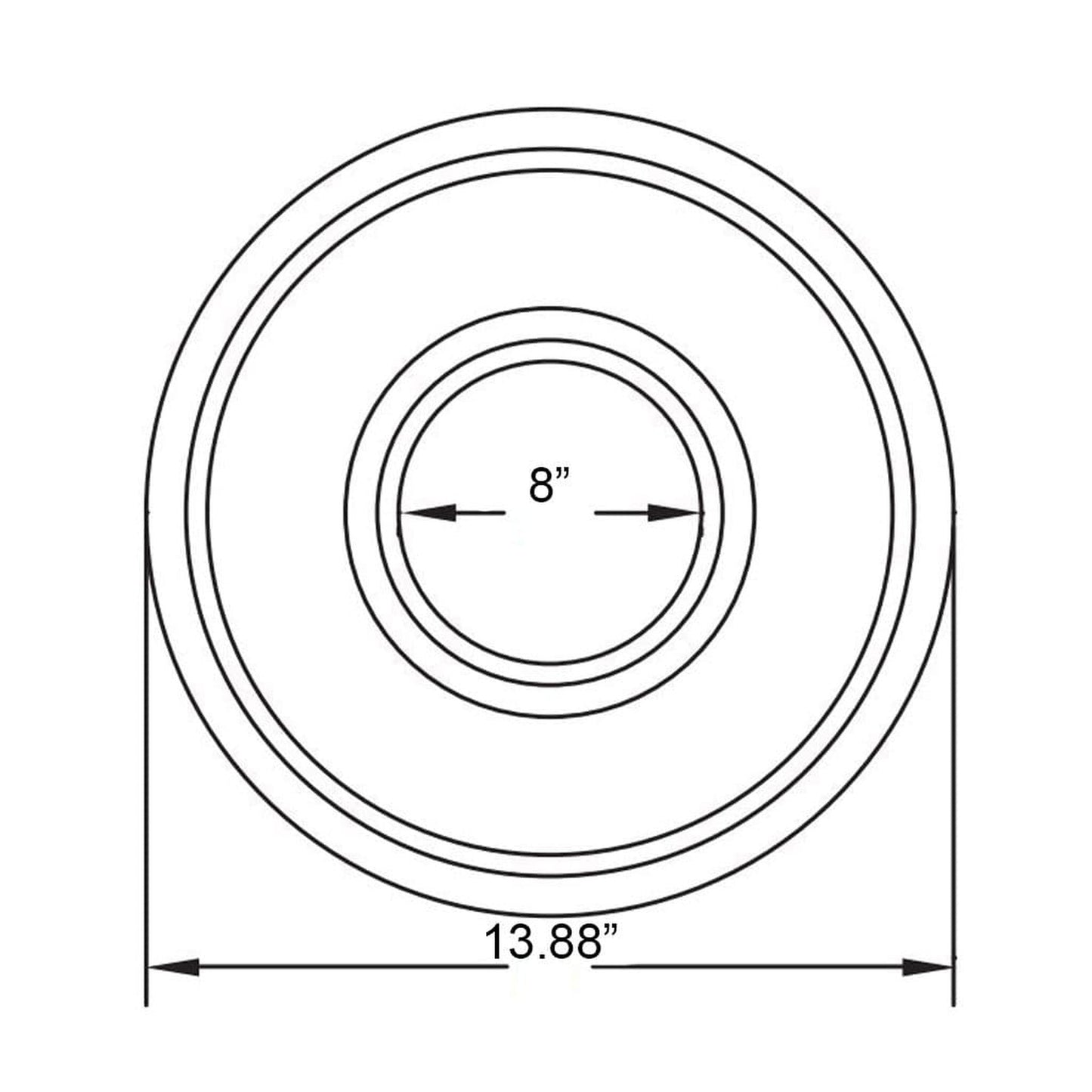 Metal-Fab Type B-Vent 7" Vent Collar