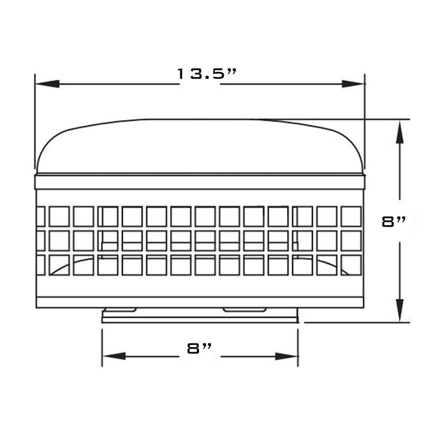 Metal-Fab Type B-Vent 7" x 13" High-Performance Vent Cap