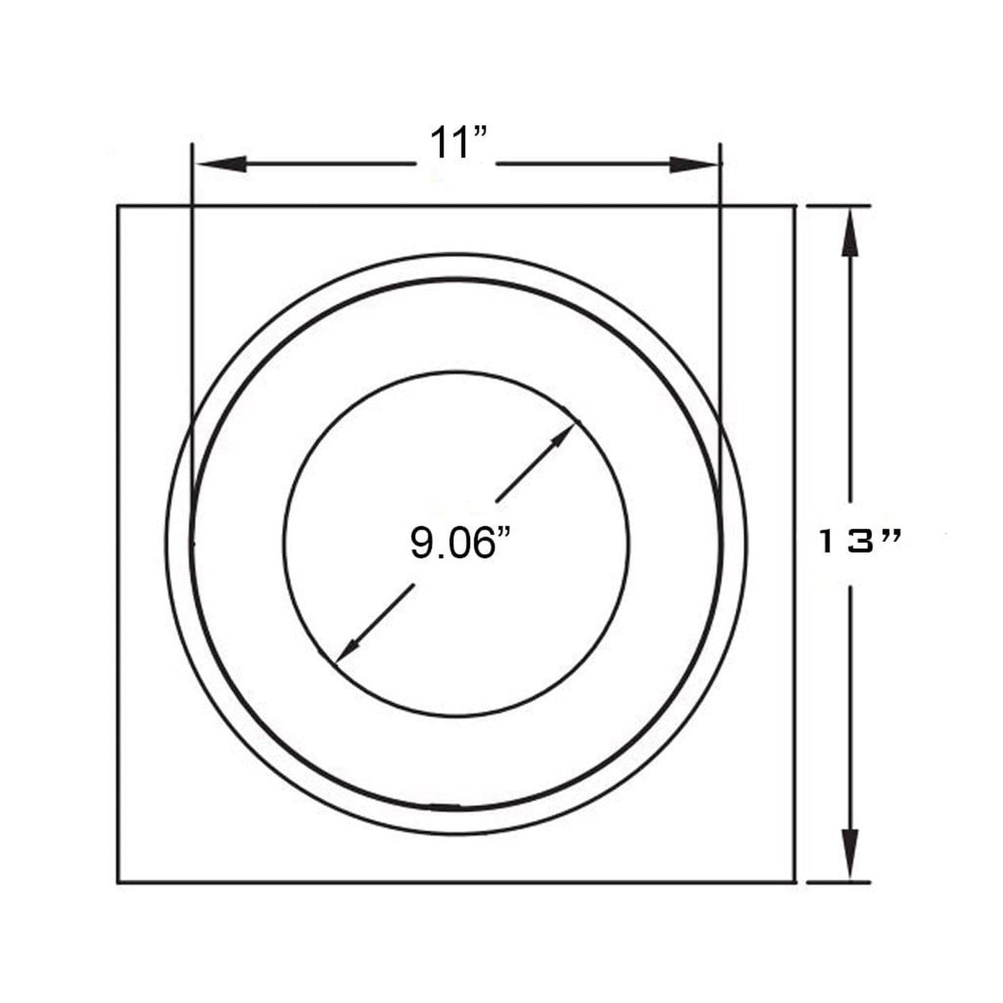 Metal-Fab Type B-Vent 8" Firestop Spacer