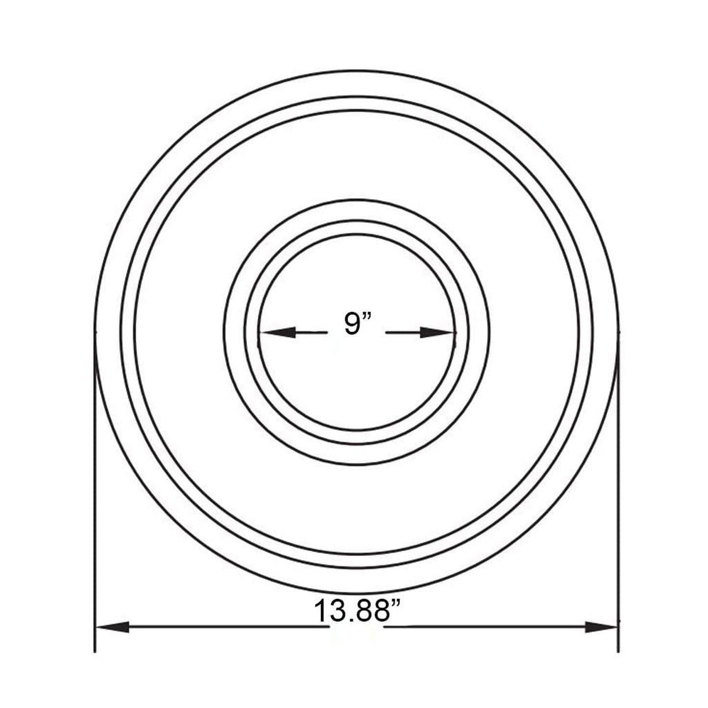 Metal-Fab Type B-Vent 8" Vent Collar