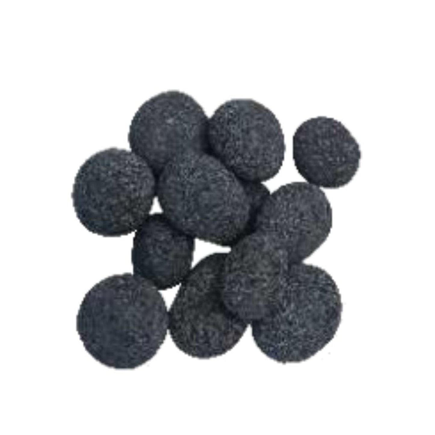 Modeno Fire 1.6~2.4" 25lbs. Black Lava Pebble