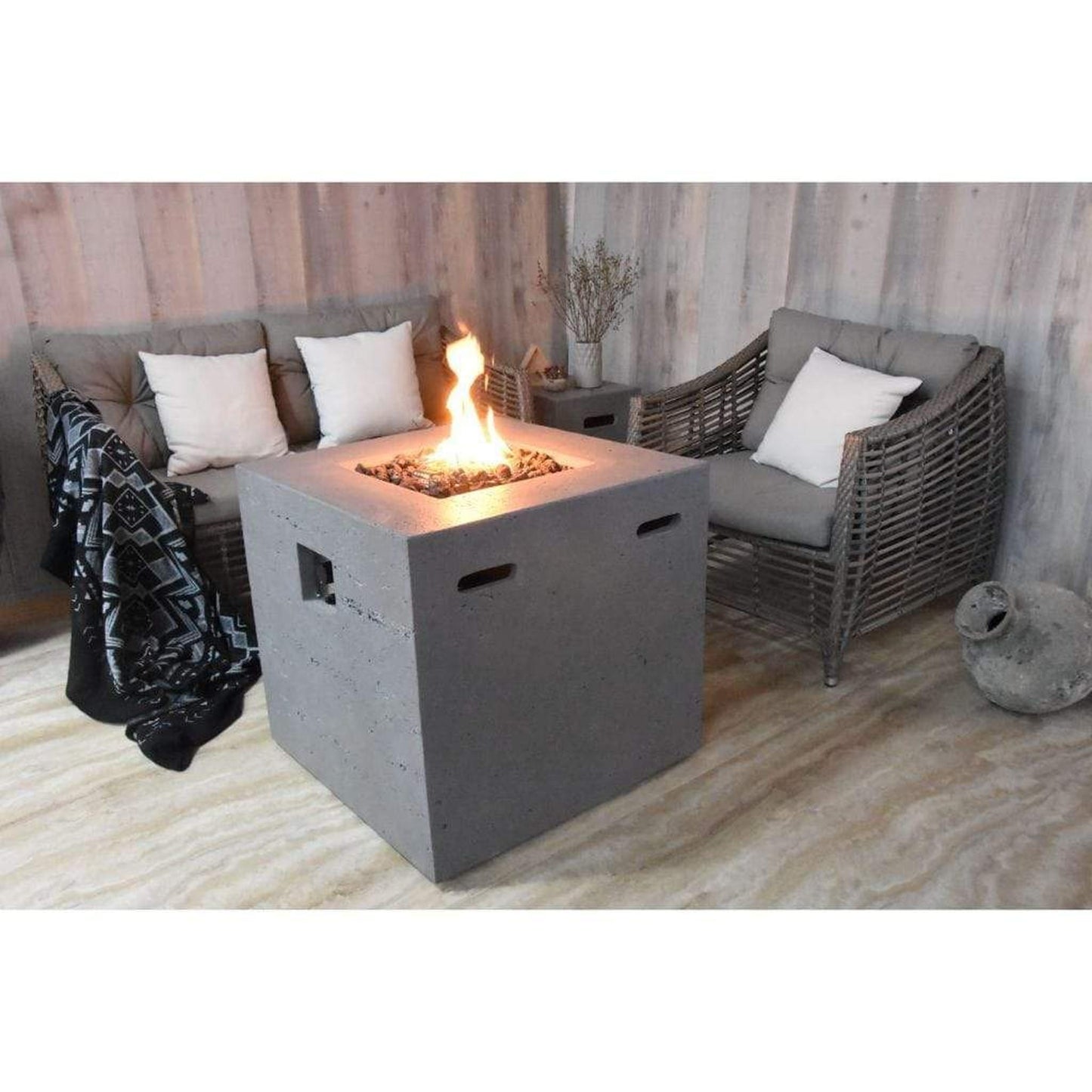 Modeno Fire 27" Light Gray Ellington Fire Table