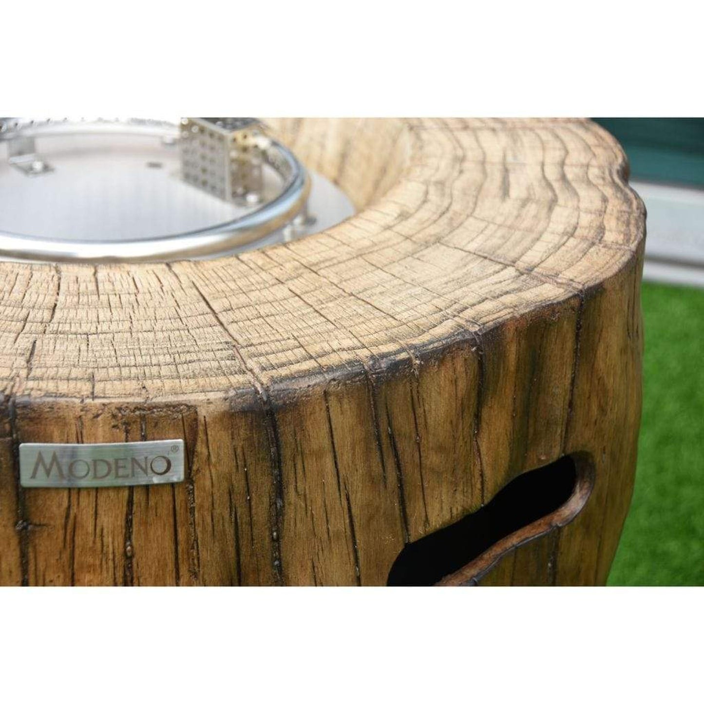 Modeno Fire 28" Redwood Manfield Fire Pit