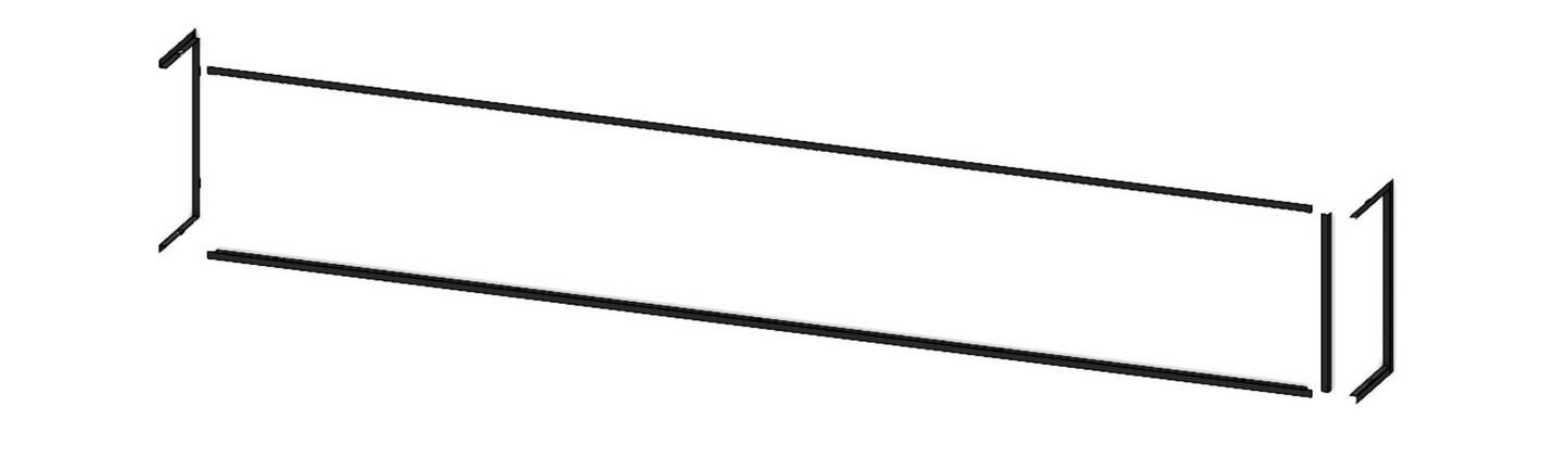 Modern Flames 5 Piece Trim Kit for 96" Landscape Pro Multi-Sided Fireplace