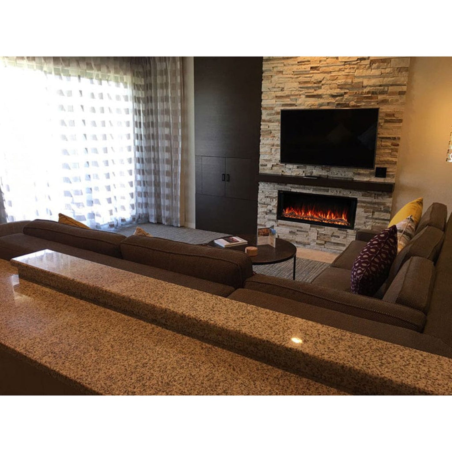 Modern Flames Landscape Pro 56" Multi-Sided Built-in Electric Fireplace