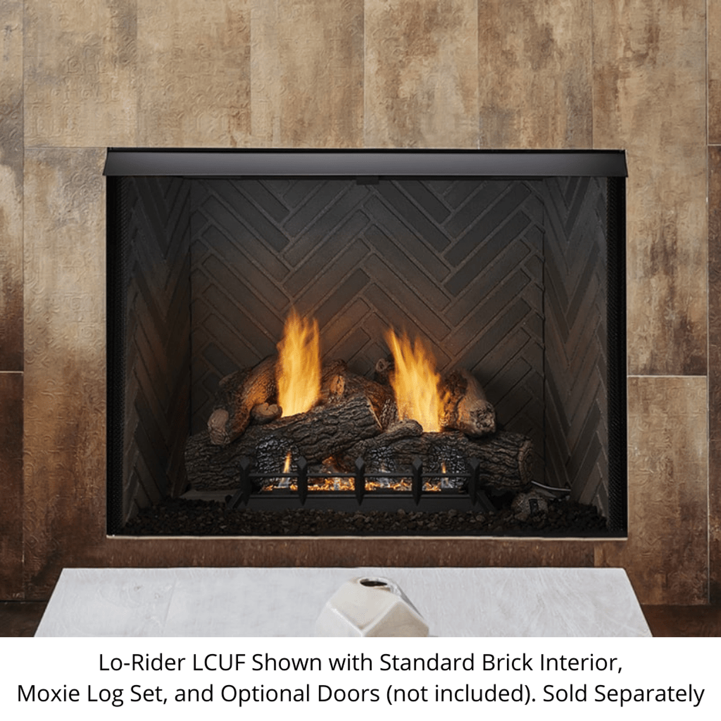 Monessen 36" Lo-Rider LCUF Clean Face Vent Free Firebox with Traditional Refractory Firebrick