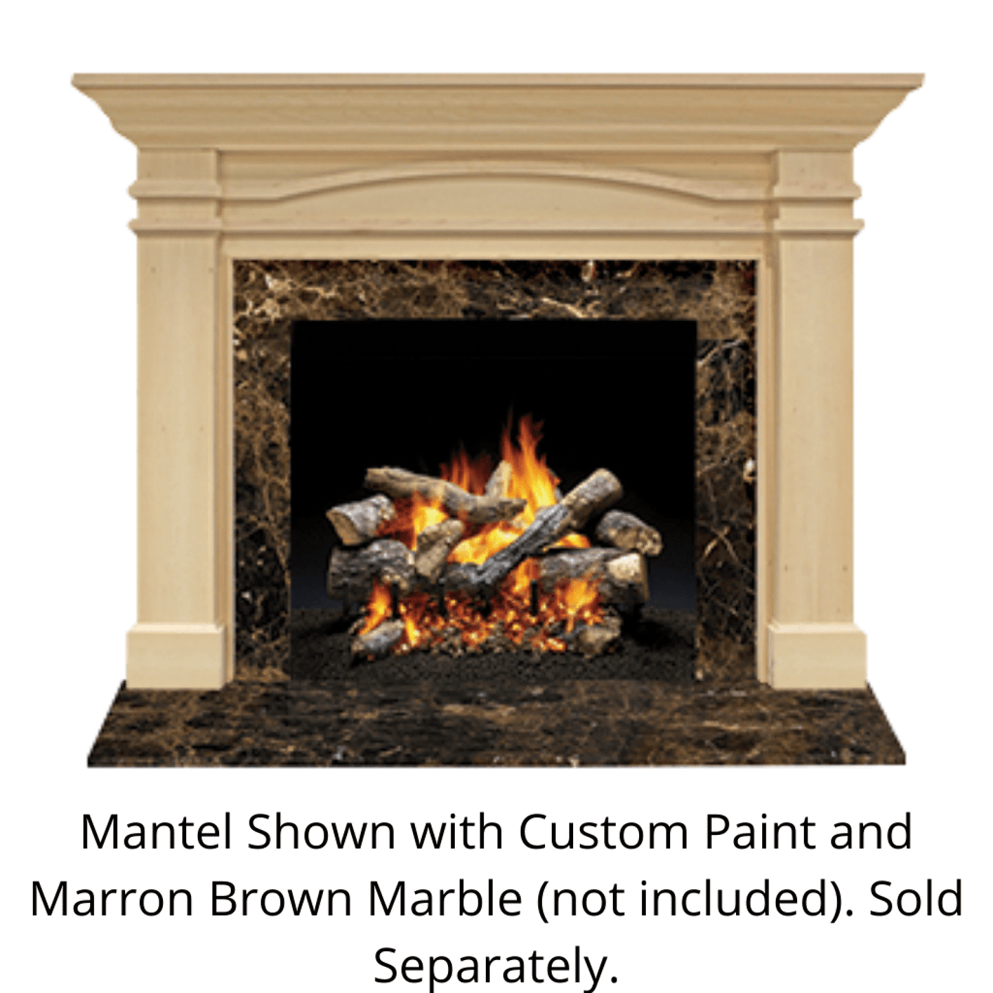Monessen Design Series Portico C 53" Primed MDF Flush Wood Mantel