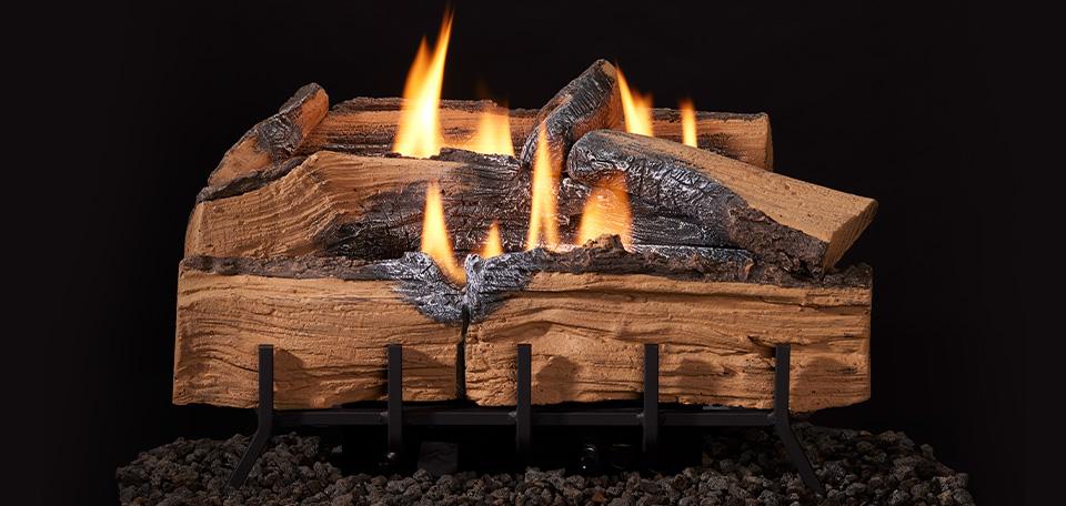 Monessen Mezmer Split 18" Log Set For Lumonessen Vent Free Burner
