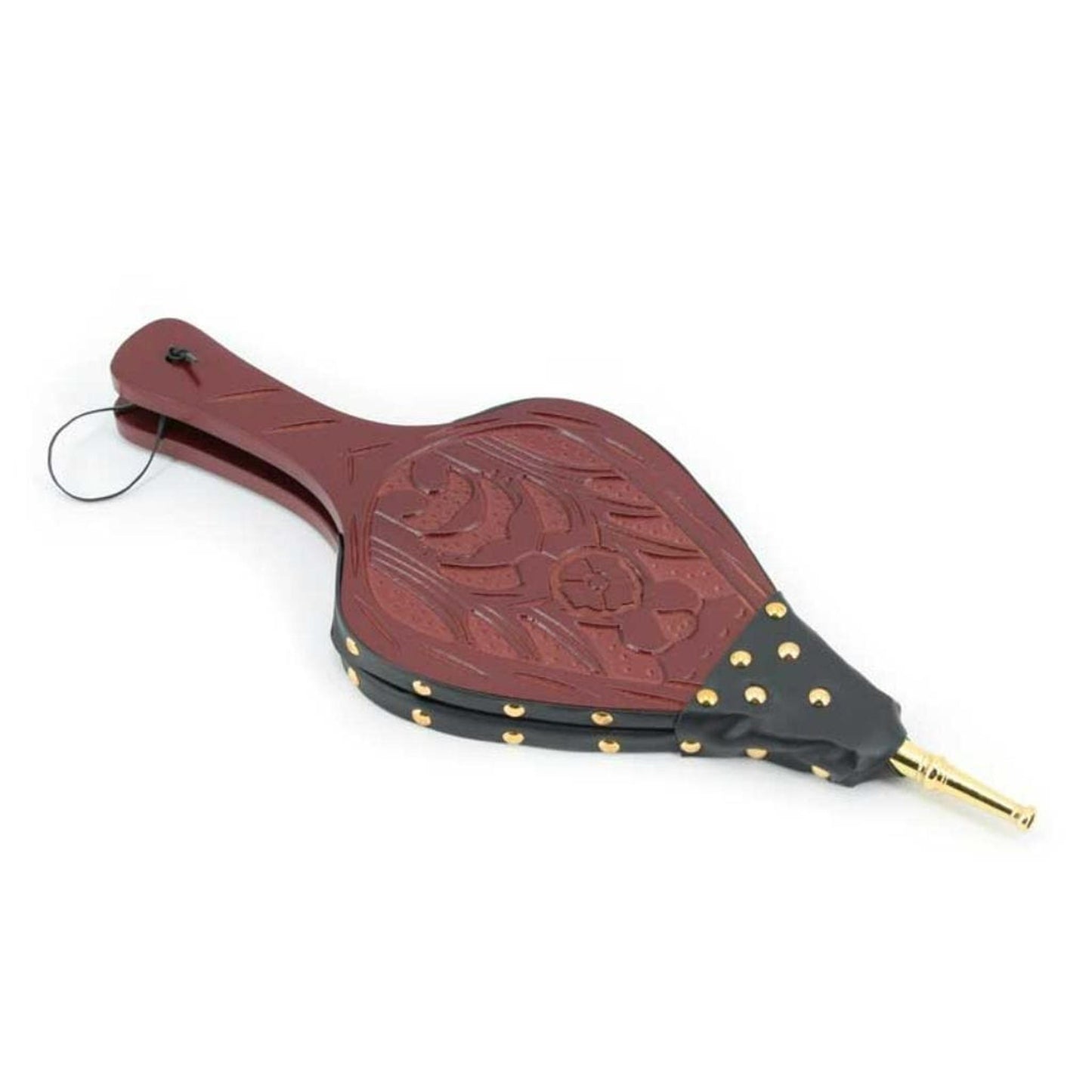 Napa Forge by Pilgrim 7" Dark Brown Carved Scroll Bellow