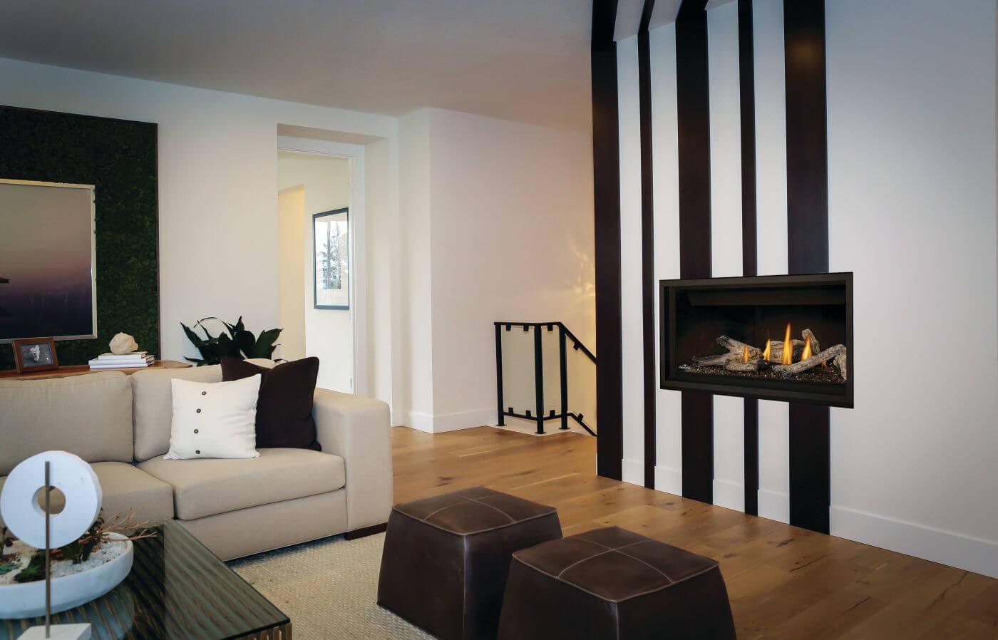 Napoleon Ascent Premium 42" Electronic Ignition, Natural Gas Direct Vent Linear Fireplace