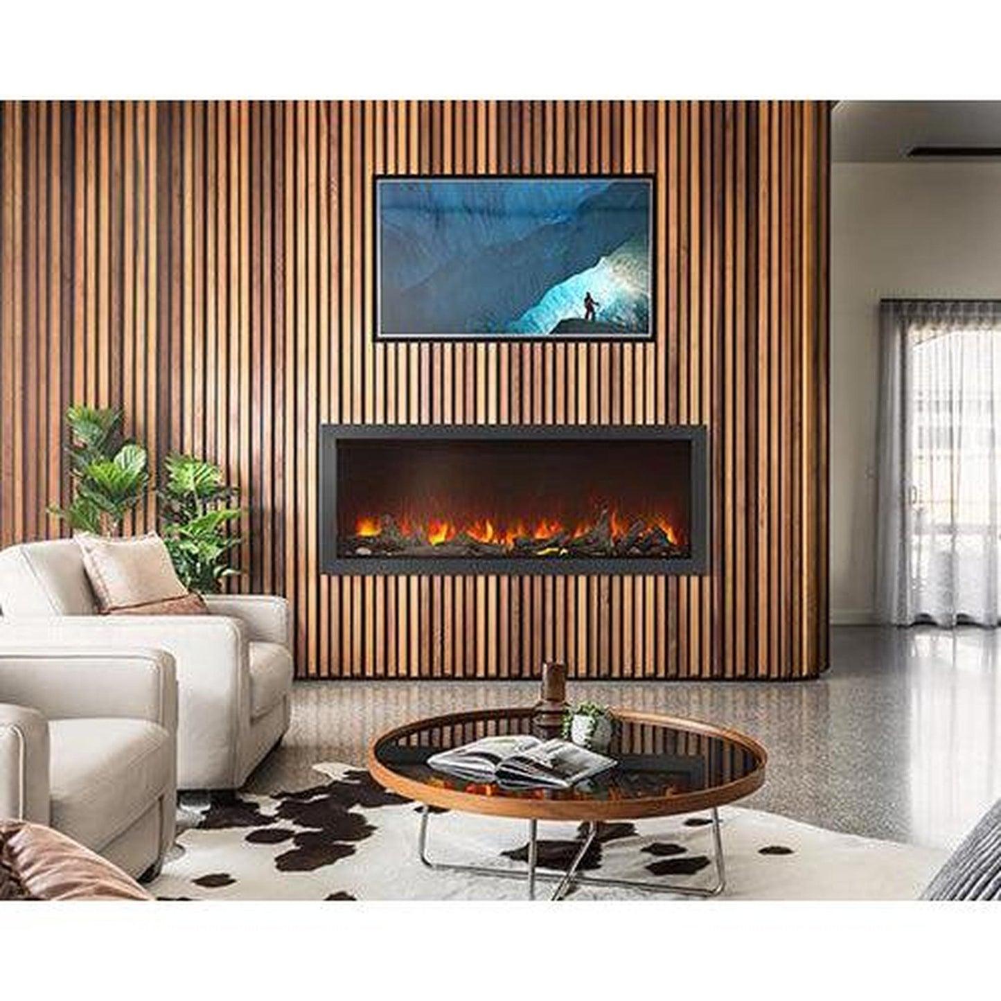 Napoleon Astound 74" Built-in Electric Fireplace With Wi-Fi Connectivity