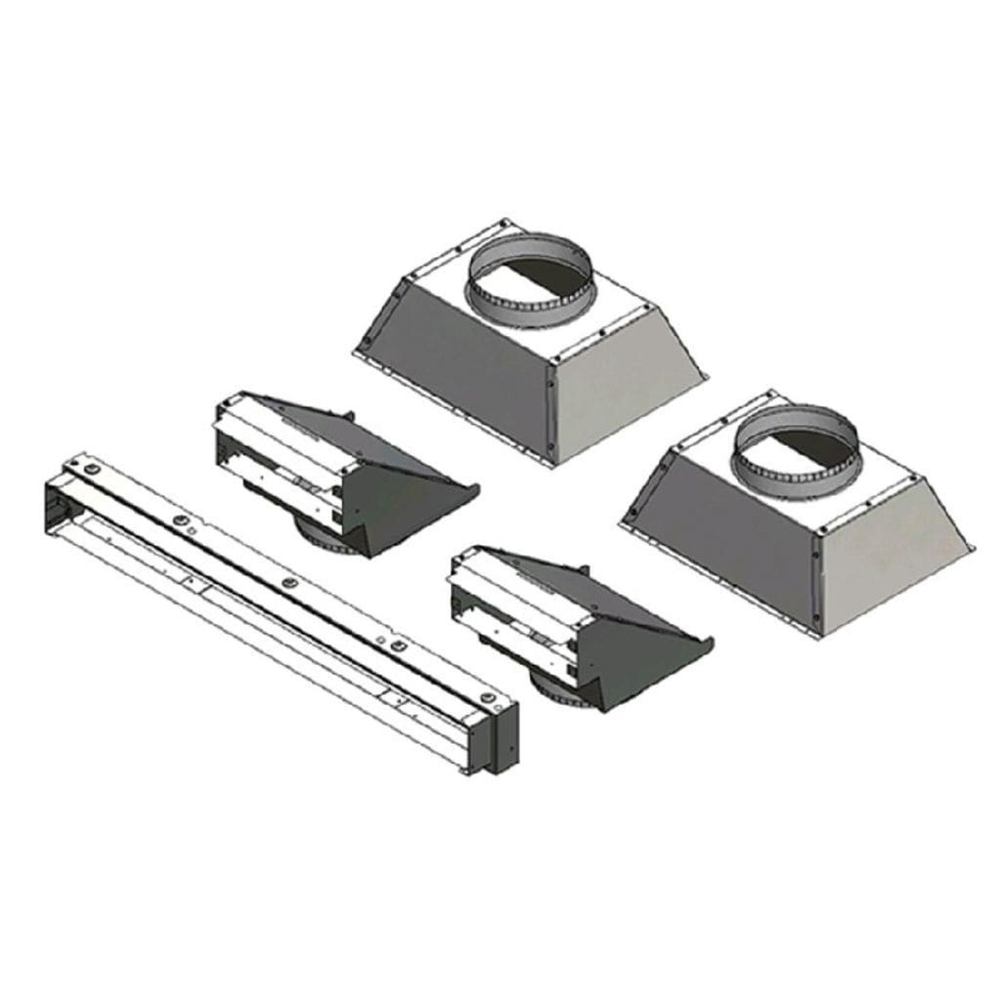 Napoleon Ducted Heat Management Front Discharge Kit for Luxuria and Vector Fireplaces