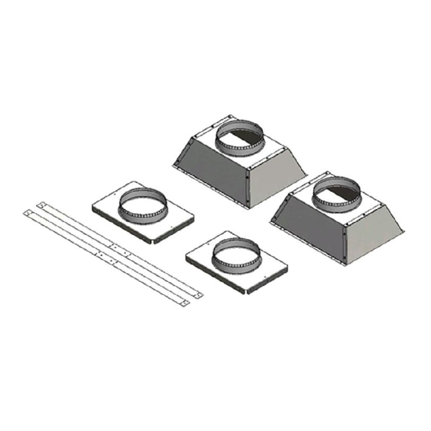 Napoleon Ducted Heat Management Termination Plates for 38/50" Vector Series Direct Vent Fireplaces