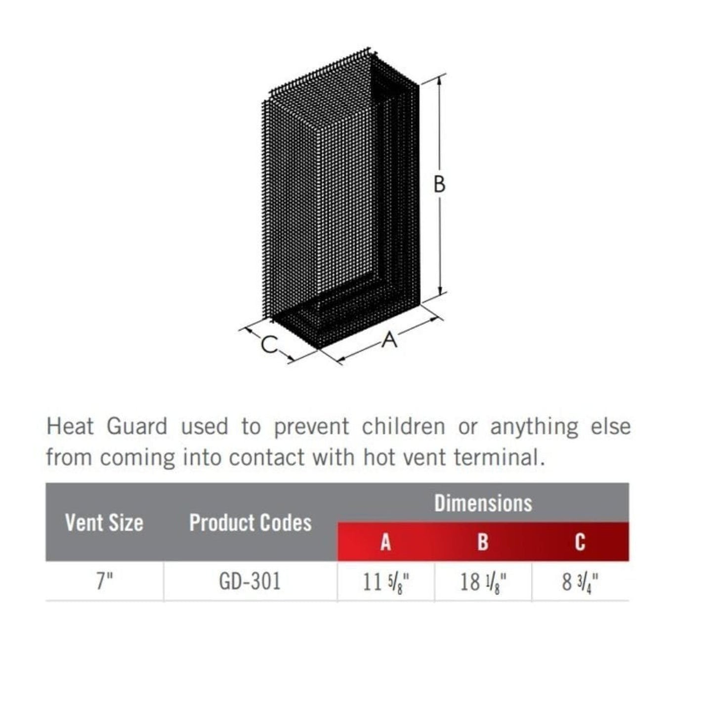 Napoleon Heat Guard (4"/7" Venting)