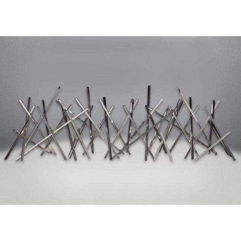 Napoleon Nickel Plated Stix Designer Fire Art for Direct Vent Fireplace