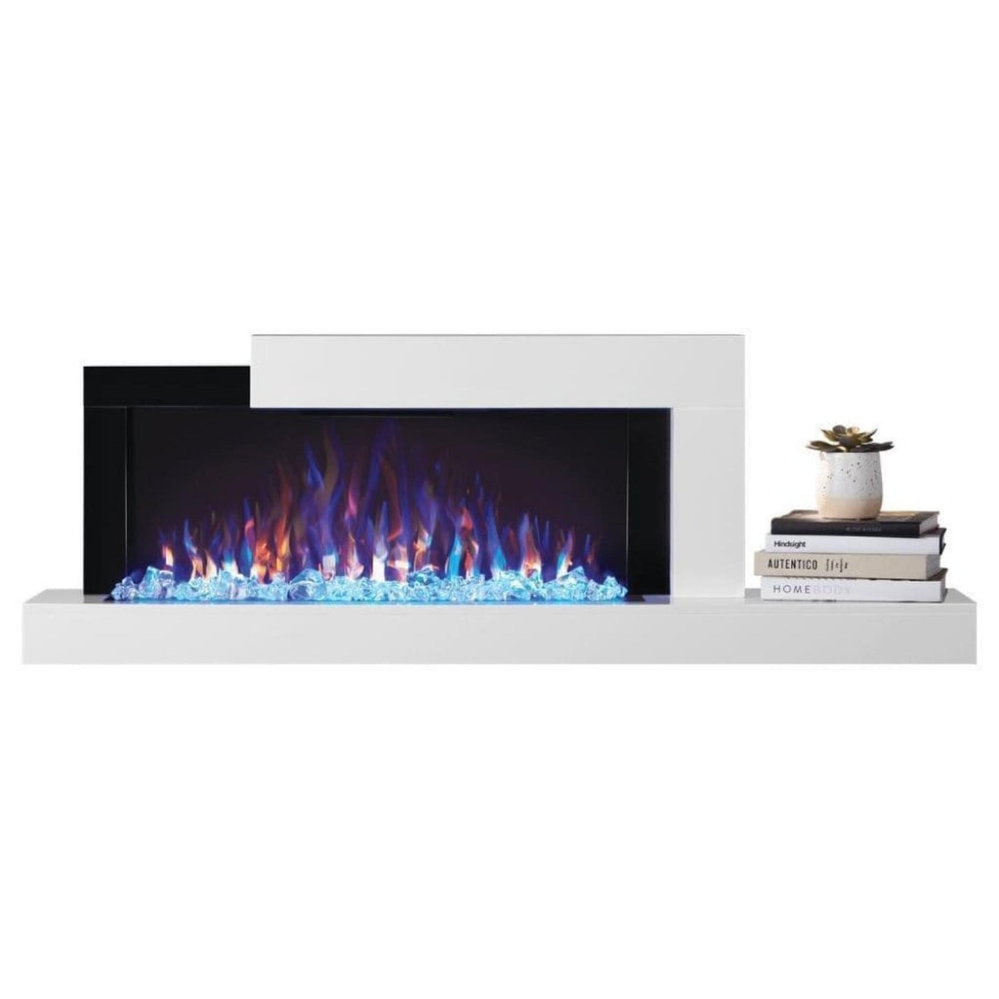 Napoleon Stylus Cara 59" Wall-Mounted Electric Fireplace With Shelf