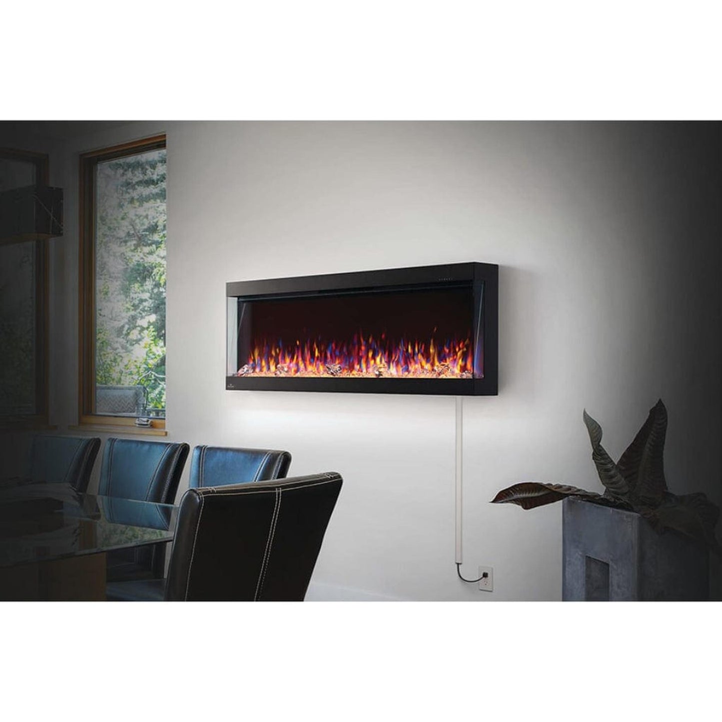 Napoleon Trivista Pictura 50" 3-Sided Wall-Mounted Electric Fireplace