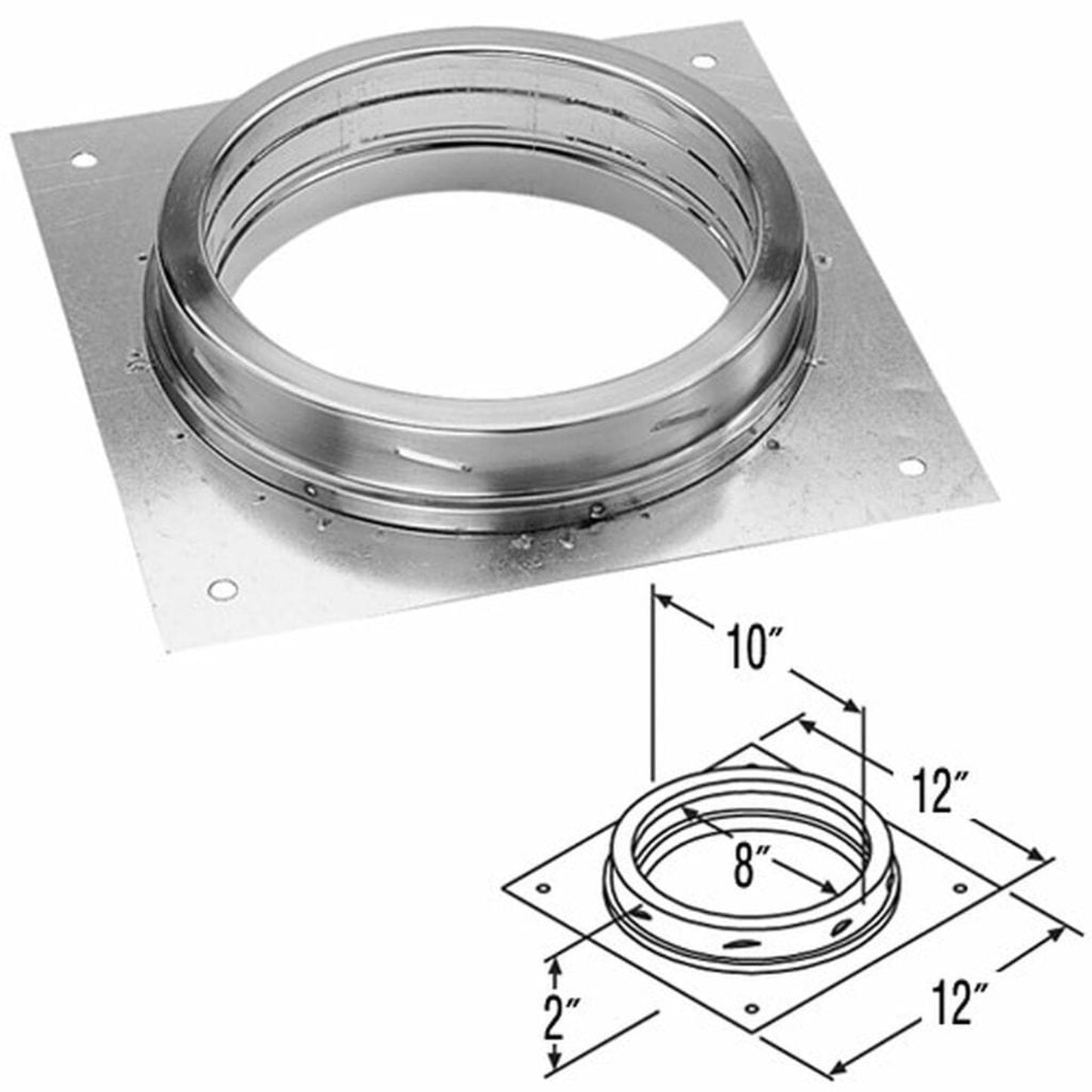 Osburn 8" DuraTech Anchor Plate
