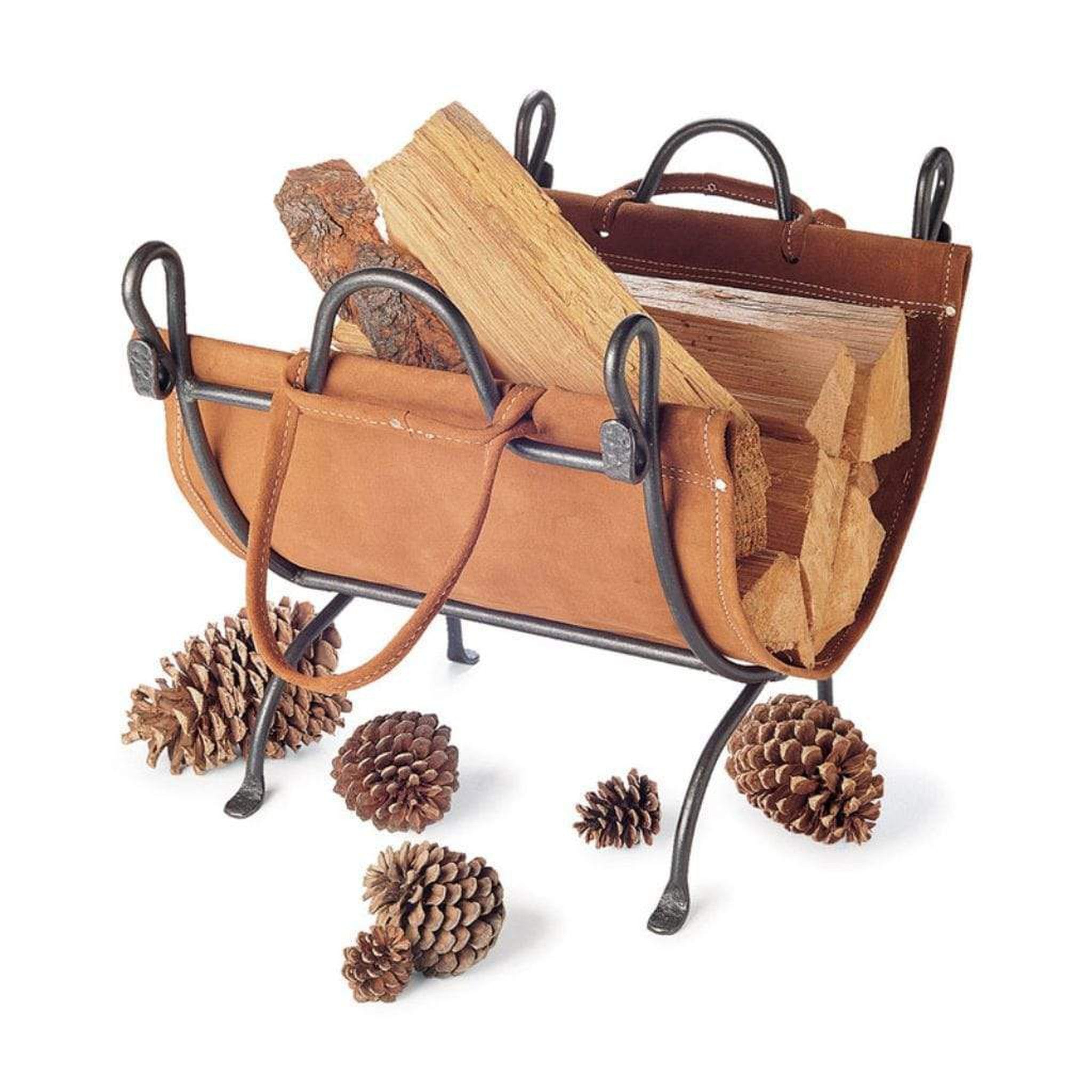 Pilgrim 24" Burnished Bronze Folding Log Carrier – US Fireplace Store