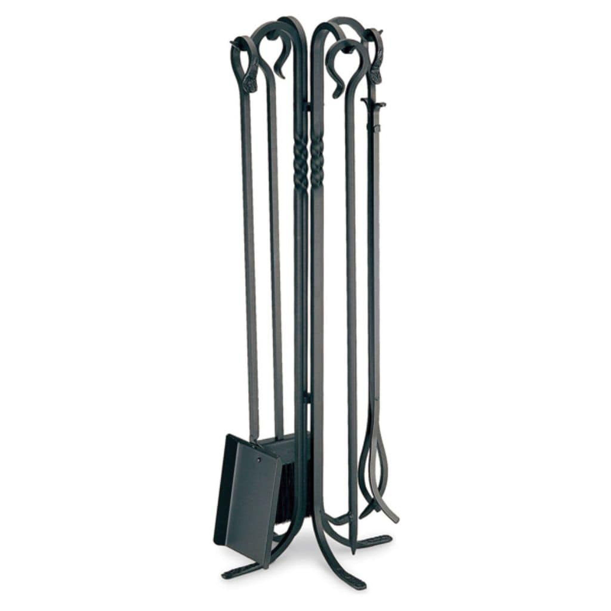 Pilgrim 39" 5-Piece Matte Black Tall Lodge Tool Set – US Fireplace Store