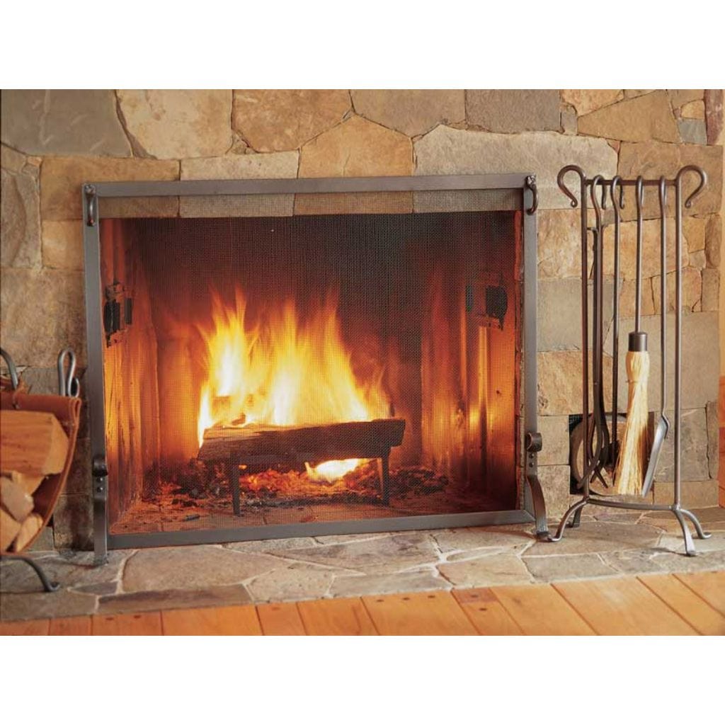 Pilgrim FGN Series 39" Burnished Bronze Forged Iron Screen