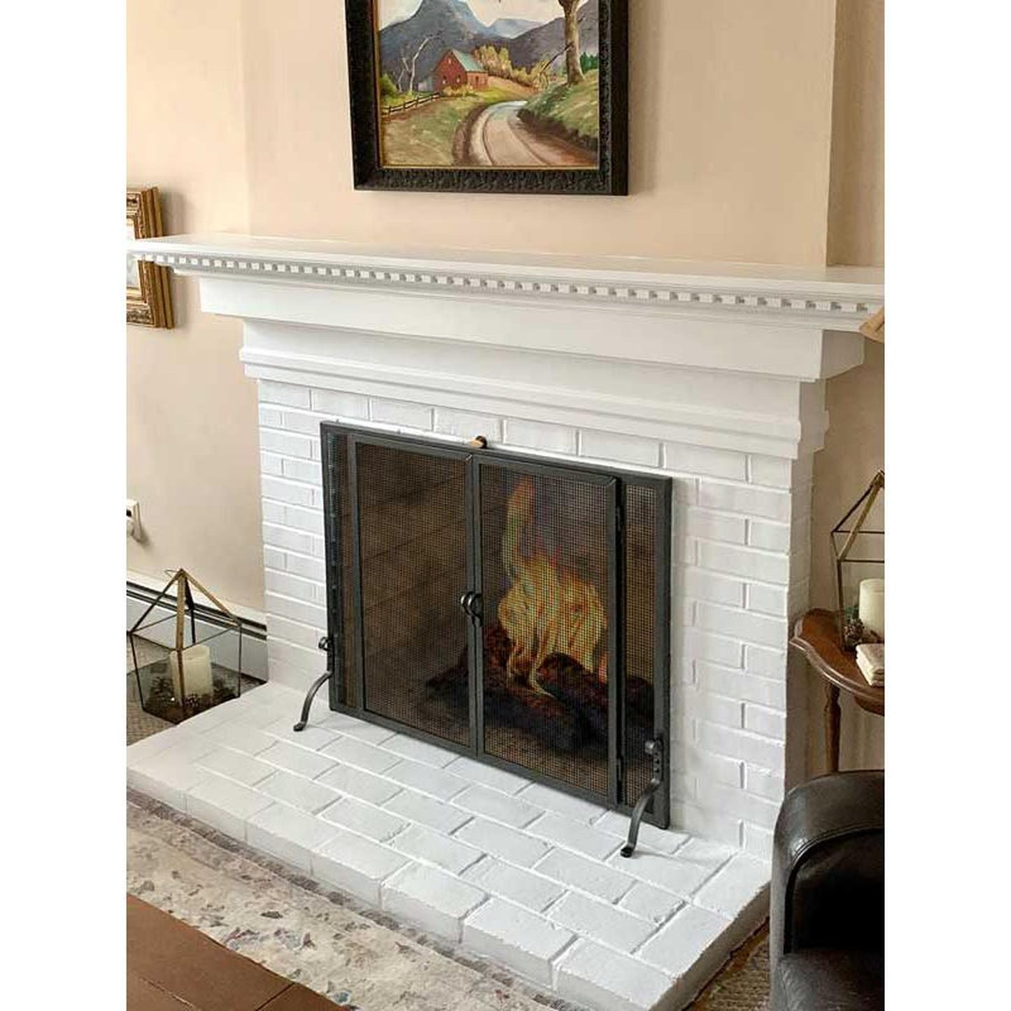 Pilgrim FGND 39" Burnished Bronze Full Height Door Mesh Screen