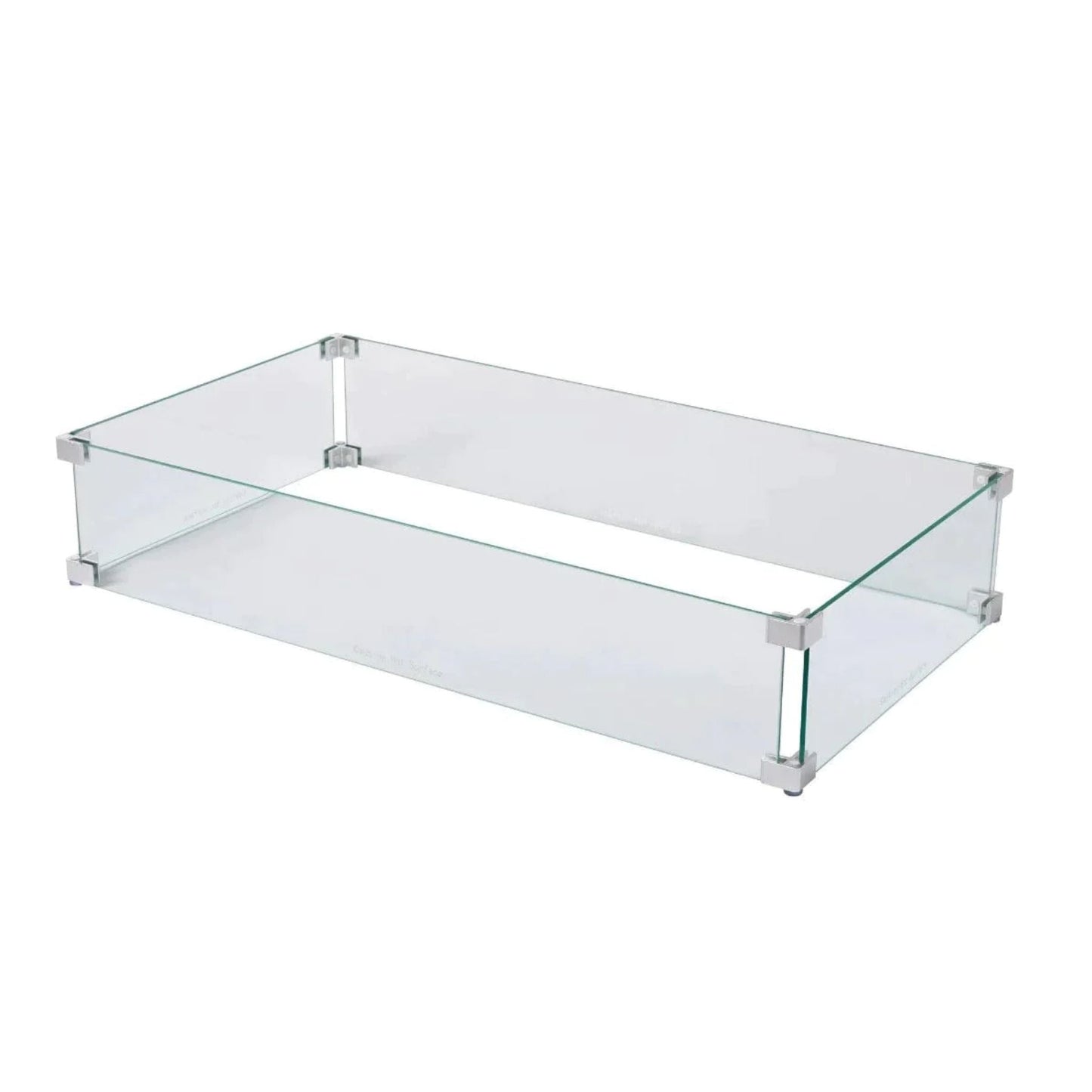 Prism Hardscapes Clear Glass Wind Guard for Tavola 6 Gas Fire Pit