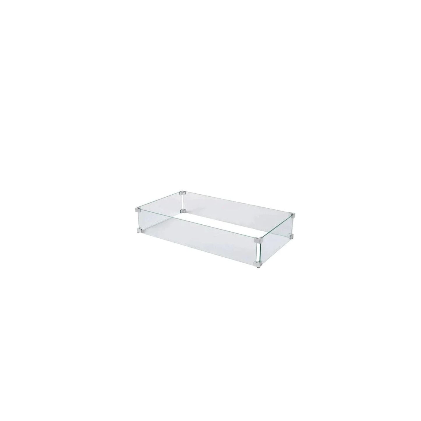 Prism Hardscapes Clear Glass Wind Guard for Tavola 7 Gas Fire Pit