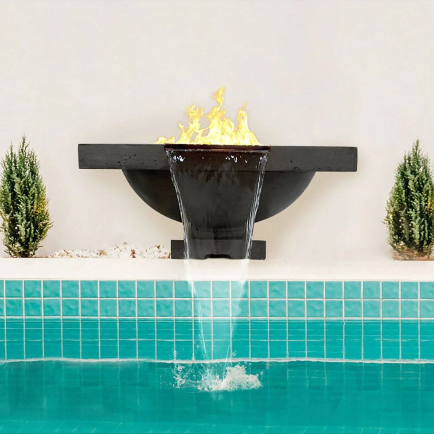 Prism Hardscapes Ibiza 29" Ebony Concrete Water Bowl