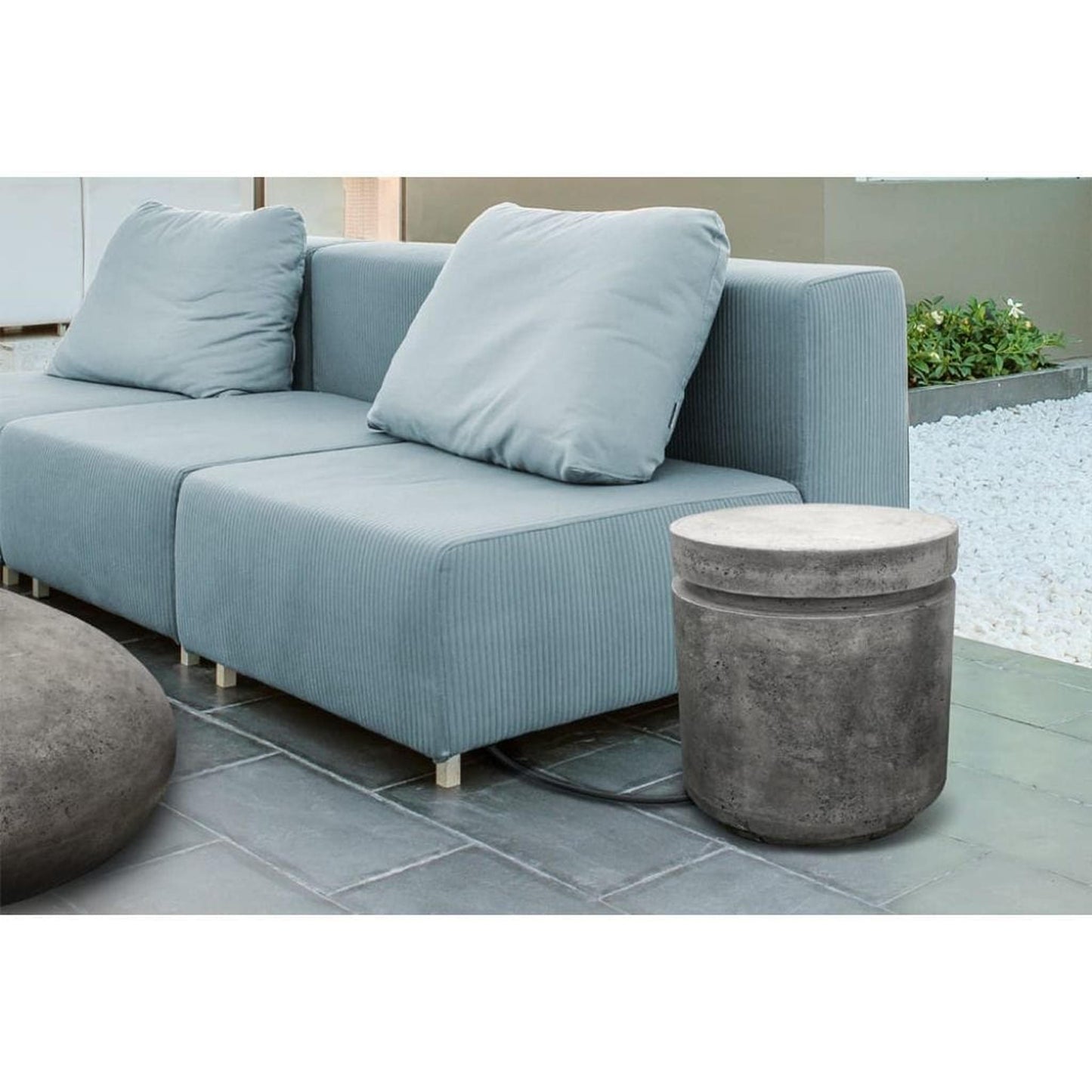 Prism Hardscapes Mod 20" Cafe Round Concrete Propane Tank Enclosure