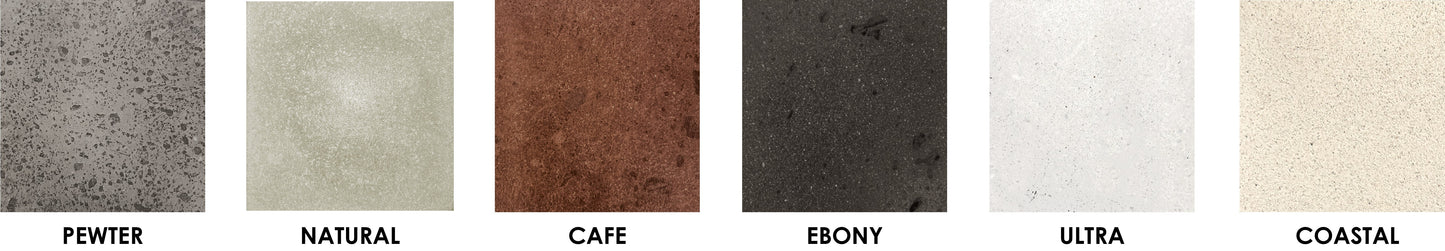 Prism Hardscapes Sunflower 38" Ebony Modern Concrete Natural Gas Fire Bowl