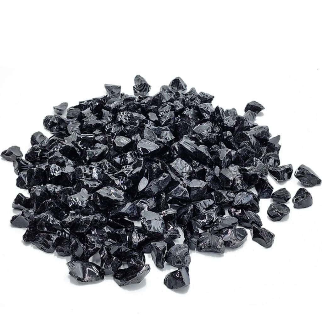 PyroMania 25 lbs. Bag of Black Reflective Fire Glass