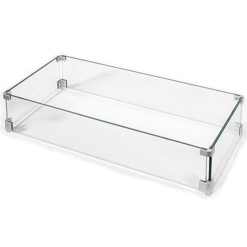 PyroMania 39" x 9" Glass Wind Guard for 60" Brut Fire Pit Table