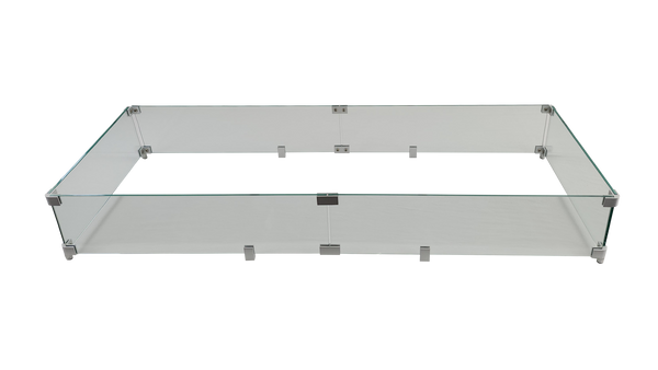 PyroMania 59" x 20" Glass Wind Guard for Arroyo