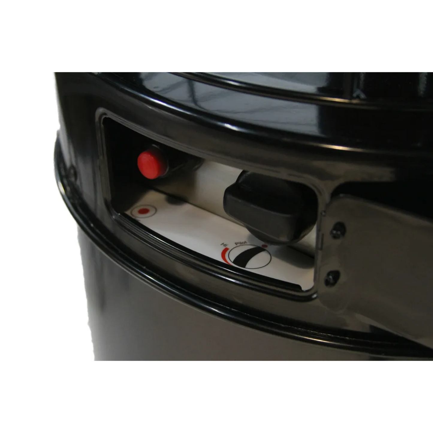 RADtec Ellipse Flame 80" Black with Clear Glass Propane Patio Heater