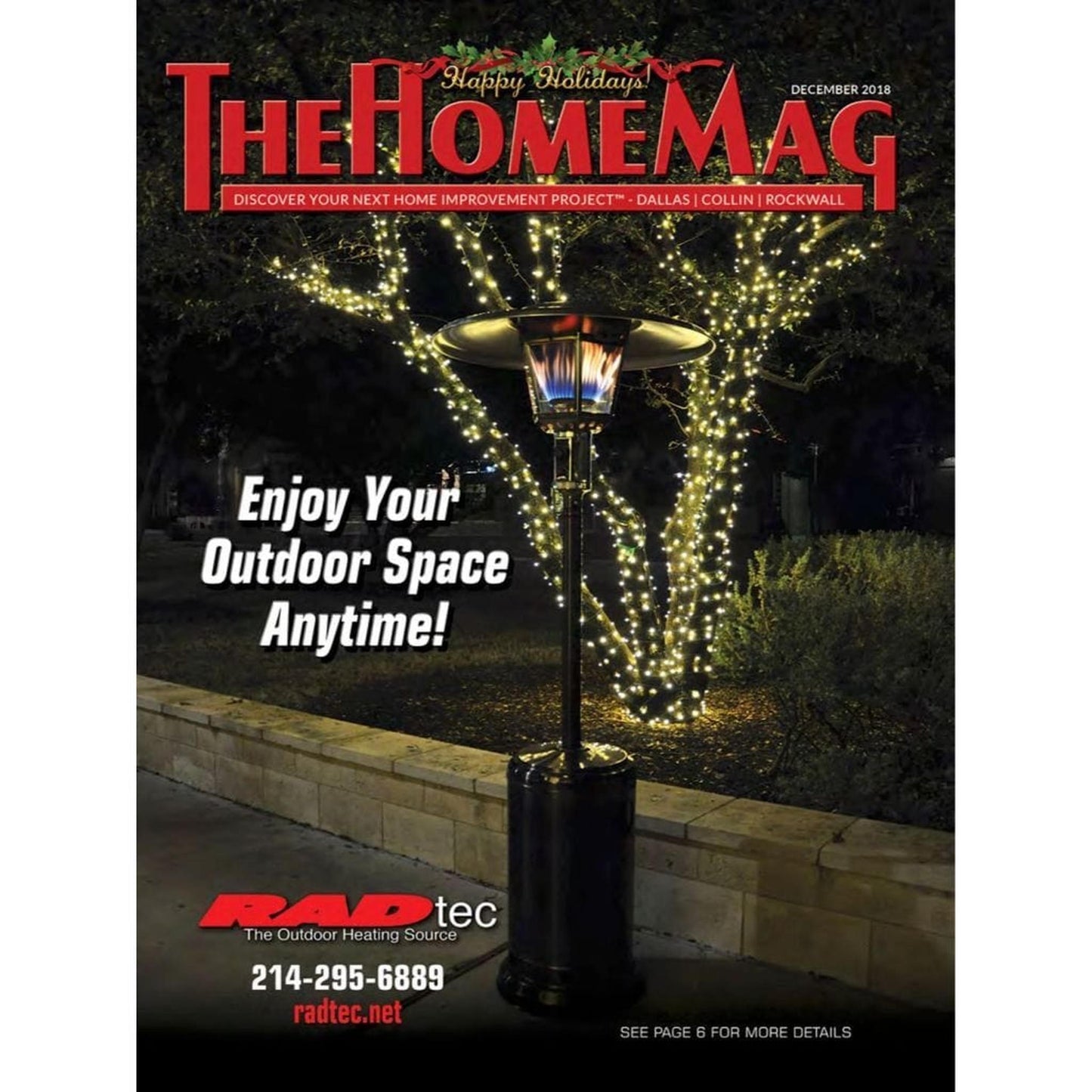 RADtec Real Flame 96" Antique Bronze Propane Patio Heater