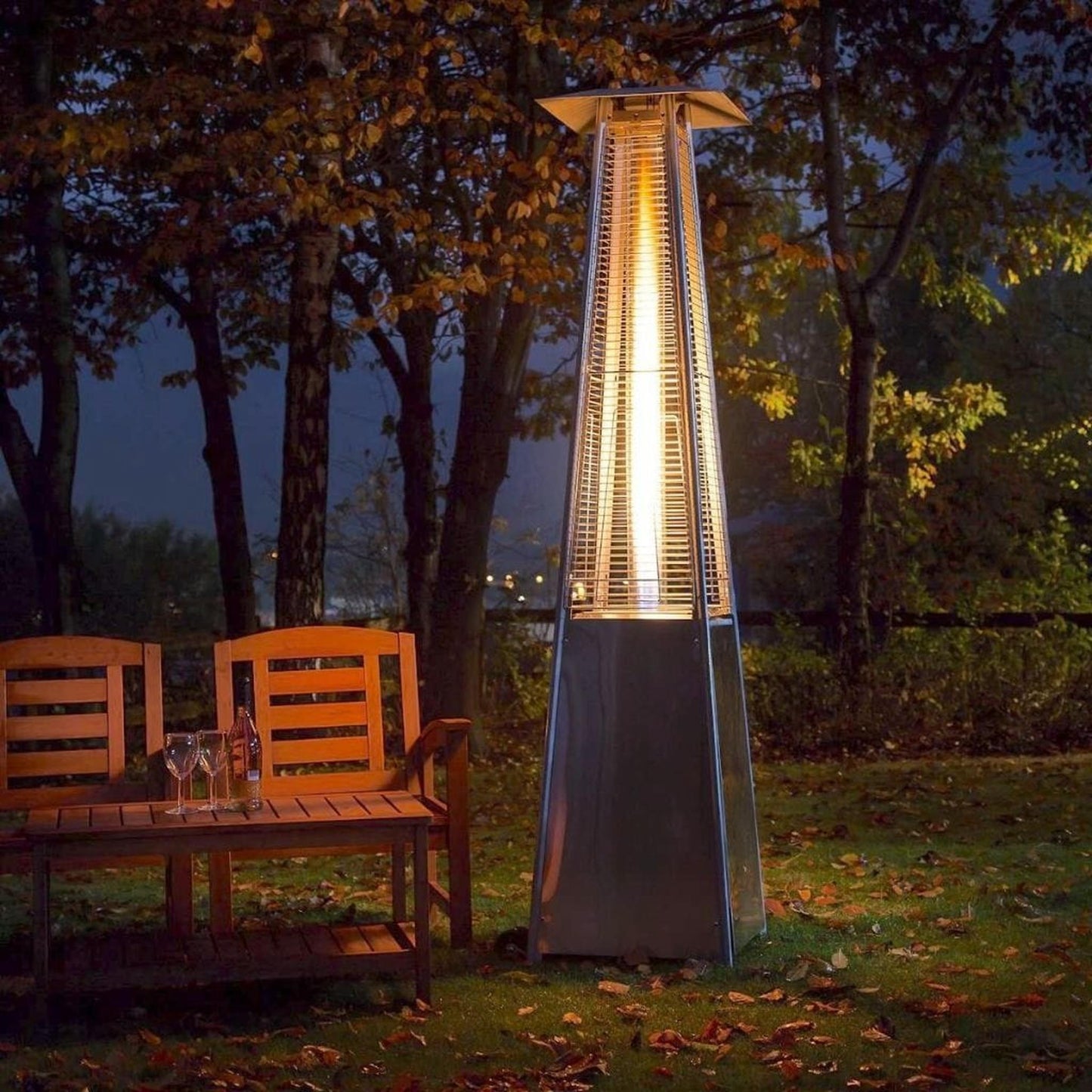 RADtec Tower Flame Series 89" Stainless Steel Patio Heater