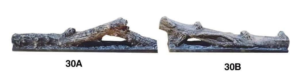 R.W.FLAME Petite Resin Wood Decorative Logs for 30" Electric Fireplace