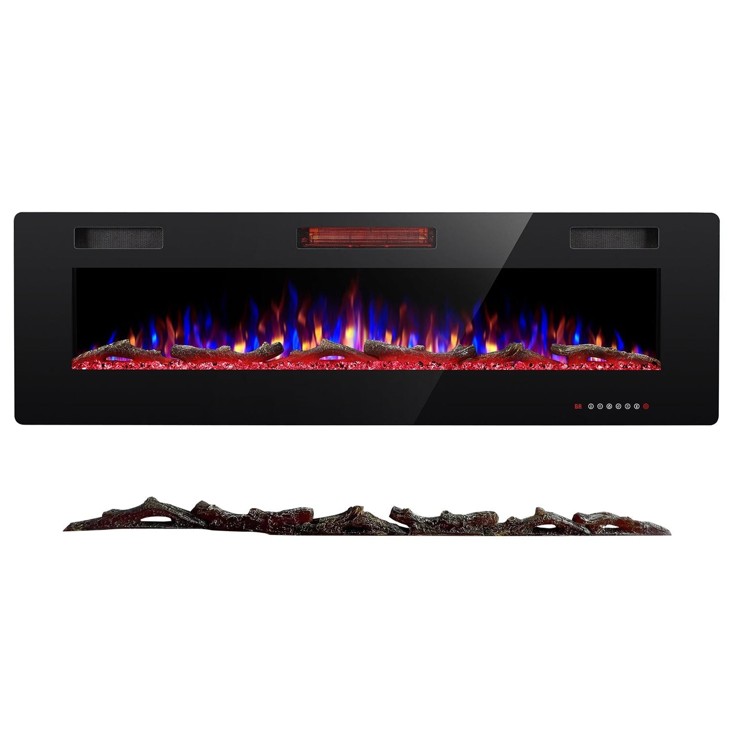 R.W.FLAME Petite Resin Wood Decorative Logs for 68" Electric Fireplace