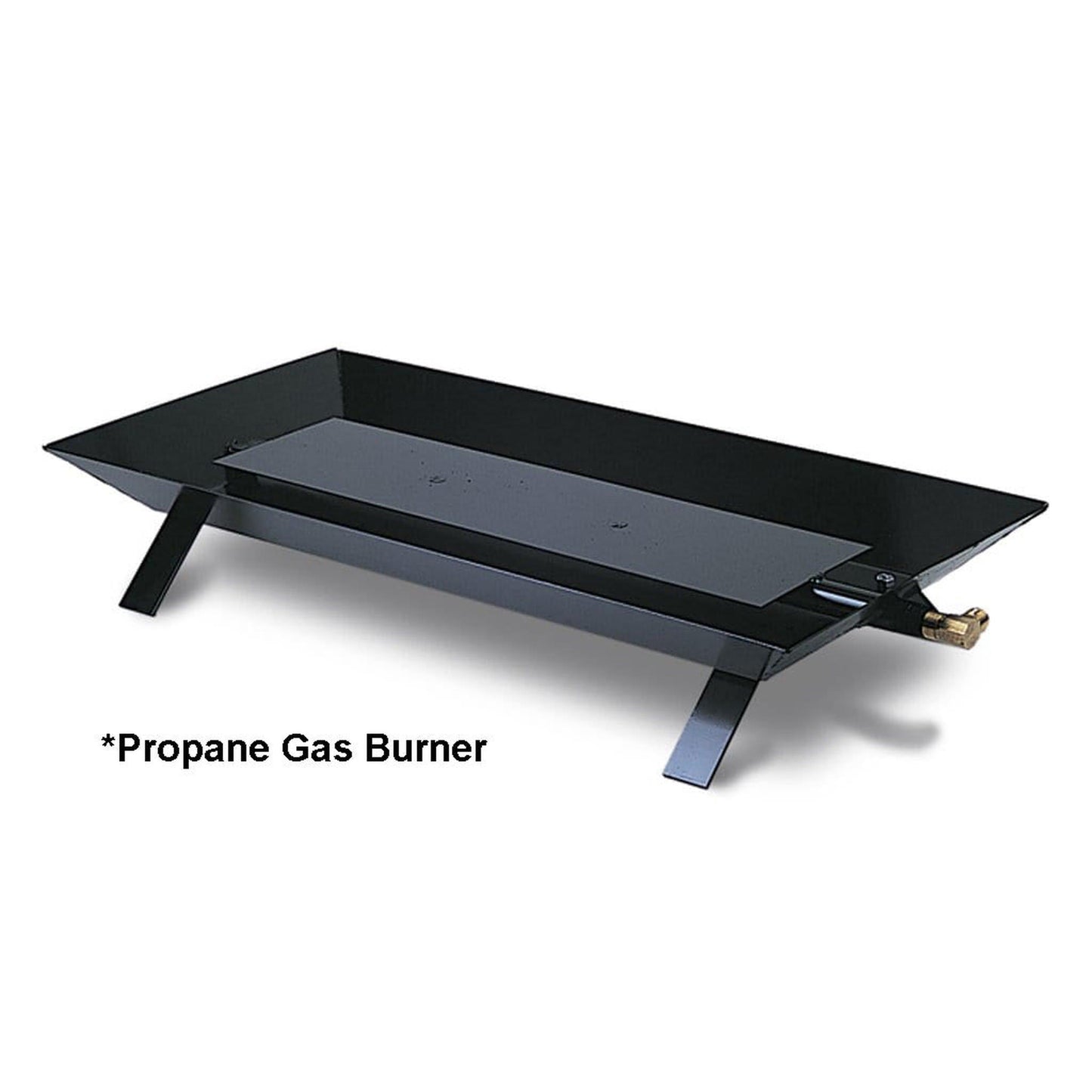Rasmussen 21" Custom Pan Vented Burner with Strap Legs, Manual Valve