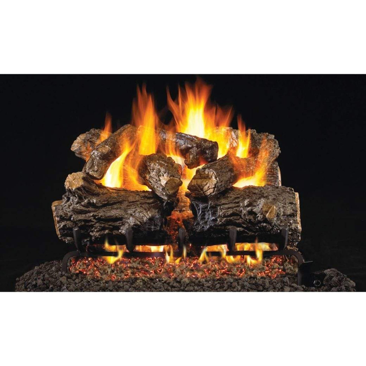 Real Fyre 16" Burnt Rustic Oak Vented Gas Log Set