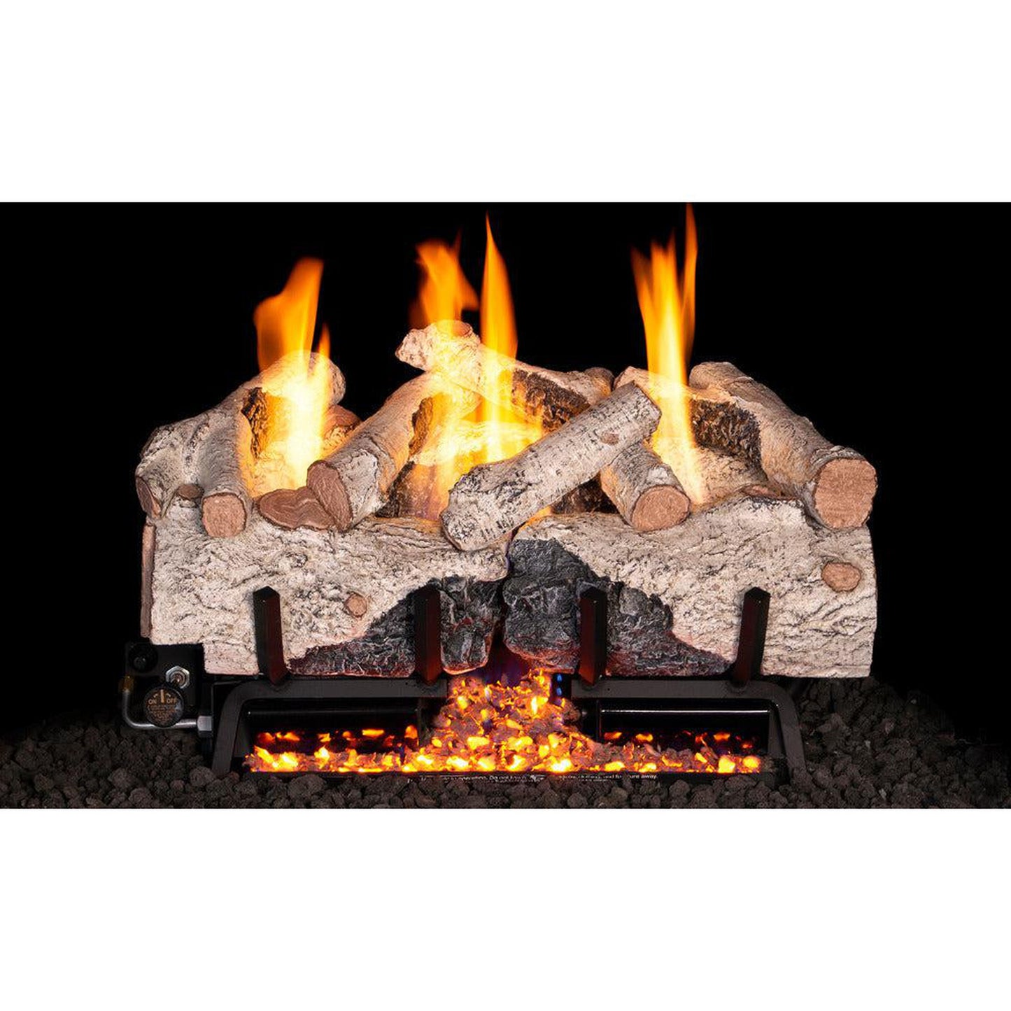 Real Fyre 30" Charred Alpine Birch Vent-Free Gas Log Set